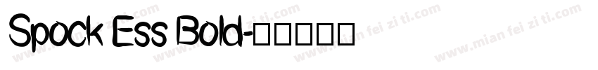 Spock Ess Bold字体转换